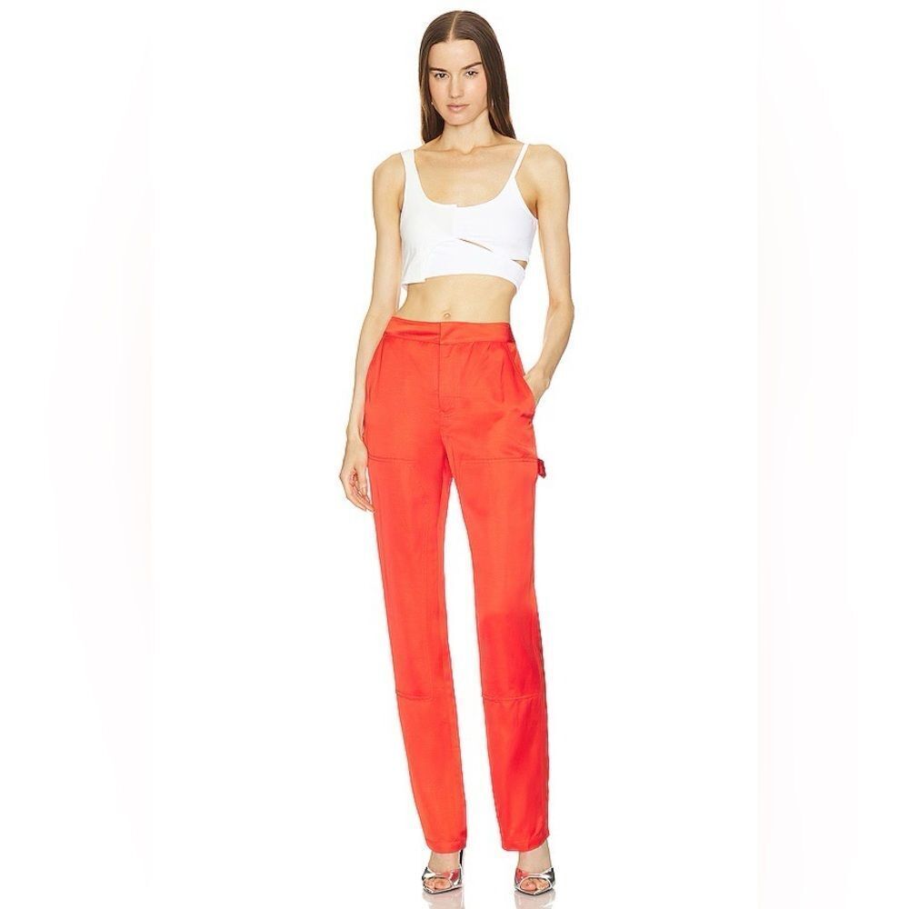 NWT RtA Jaya Pants in Warm Red Sz 2 - Picture 6 of 9